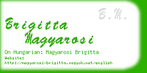 brigitta magyarosi business card